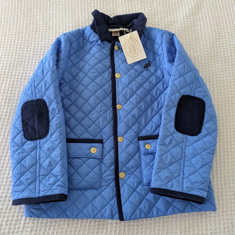 The Beaufort Bonnet Company Blue Navy Quilted Jacket